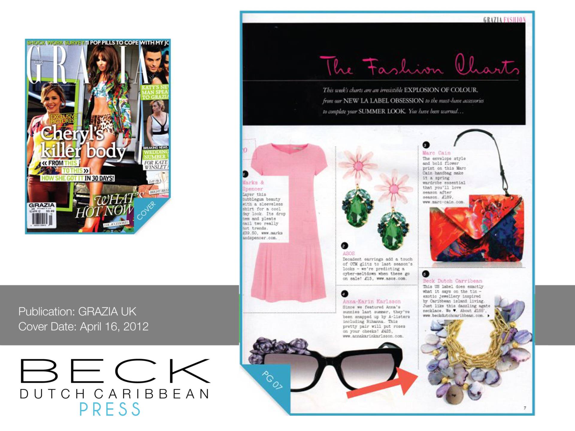 BECK Dutch Caribbean i Grazia UK